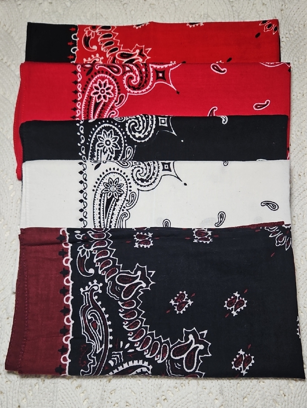 Bandana Lot Qty 5 - Hav A Hank & Hobby Lobby